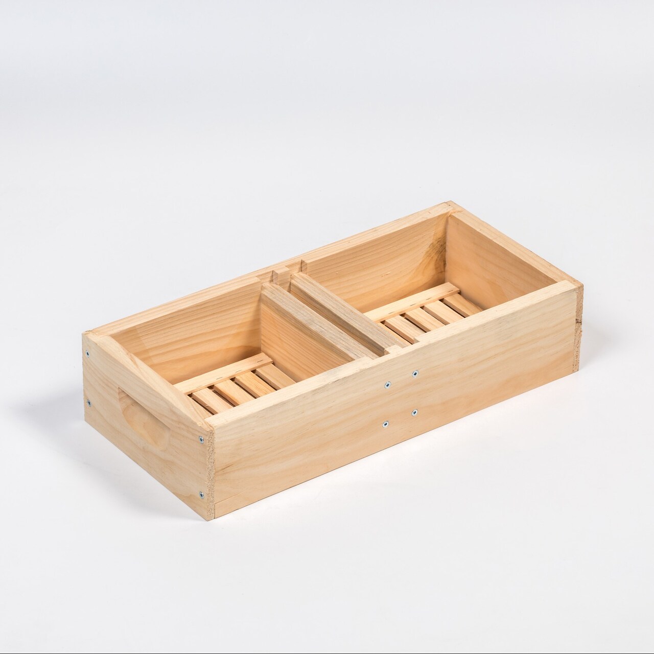 Stoney Acres Beekeeping Top Feeder, with Floats, for 5 Frame Nuc Beehive, Assembled Pine Wood, Amish Made